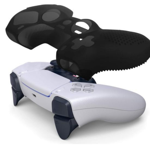 Étui de manette de jeu en silicone, poignée antidérapante, couvercle de position du trou précis, anti-rayures, housse de protection pour contrôleur PS5