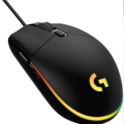 Souris de jeu filaire USB Logitech G102 LIGHTSYNC – 8000 DPI – Éclairage RVB personnalisable – 6 boutons programmables – Compatible PC/Mac