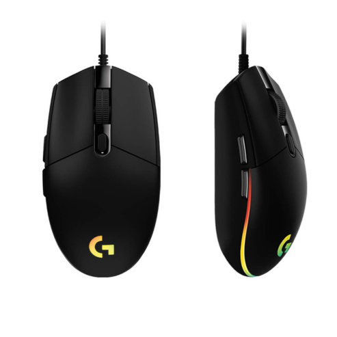 Souris de jeu filaire USB Logitech G102 LIGHTSYNC – 8000 DPI – Éclairage RVB personnalisable – 6 boutons programmables – Compatible PC/Mac