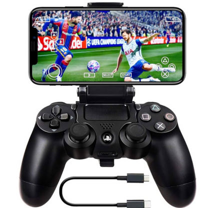 Support de téléphone portable pour manette PS4, poignée de montage pour PlayStation 4, clip de fixation pour smartphone, compatible Samsung S9/S8 et plus