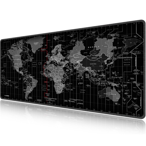 Tapis de souris grande carte, tapis de bureau protecteur pour gamer, clavier et ordinateur portable, décor de table longue et rembourrée